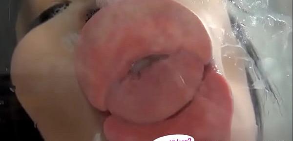  Japanese Asian Tongue Spit Face Nose Licking Sucking Kissing Handjob Fetish - More at fetish-master.net